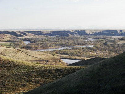 The Coulees and the Oldman River near Lethbridge